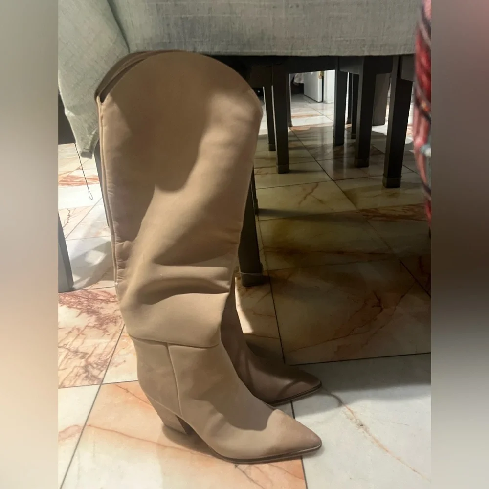 Steve Madden Tan Over the Knee Boots